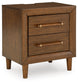 Lyncott King Upholstered Bed with Mirrored Dresser and Nightstand