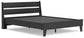 Socalle Queen Panel Platform Bed with 2 Nightstands