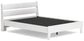 Socalle Queen Panel Platform Bed with 2 Nightstands