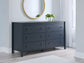 Simmenfort Full Panel Headboard with Dresser, Chest and Nightstand