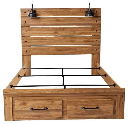 Pasklyn Queen Panel Storage Bed