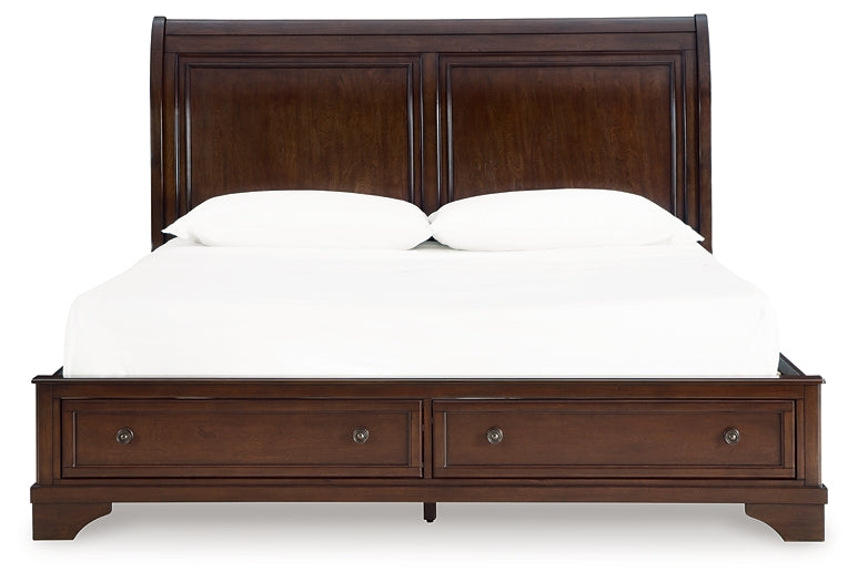 Trellington Queen Sleigh Storage Bed