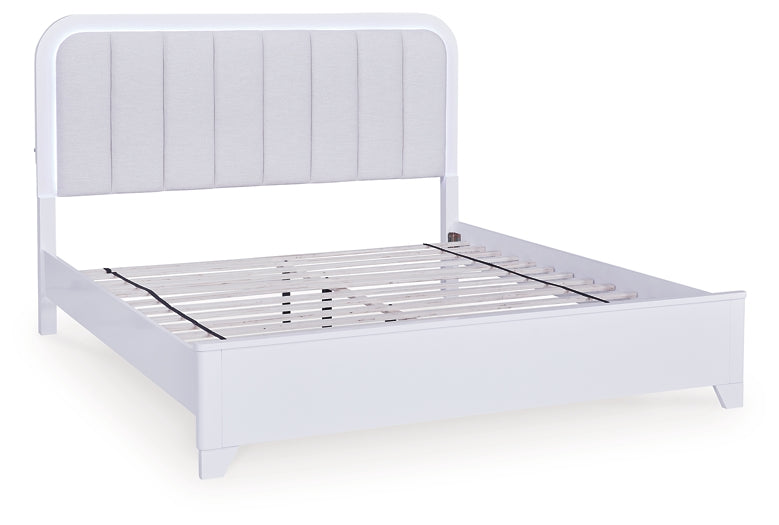 Jarlee  Upholstered Panel Bed