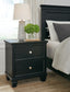 Lanolee Queen Panel Bed with Mirrored Dresser, Chest and 2 Nightstands