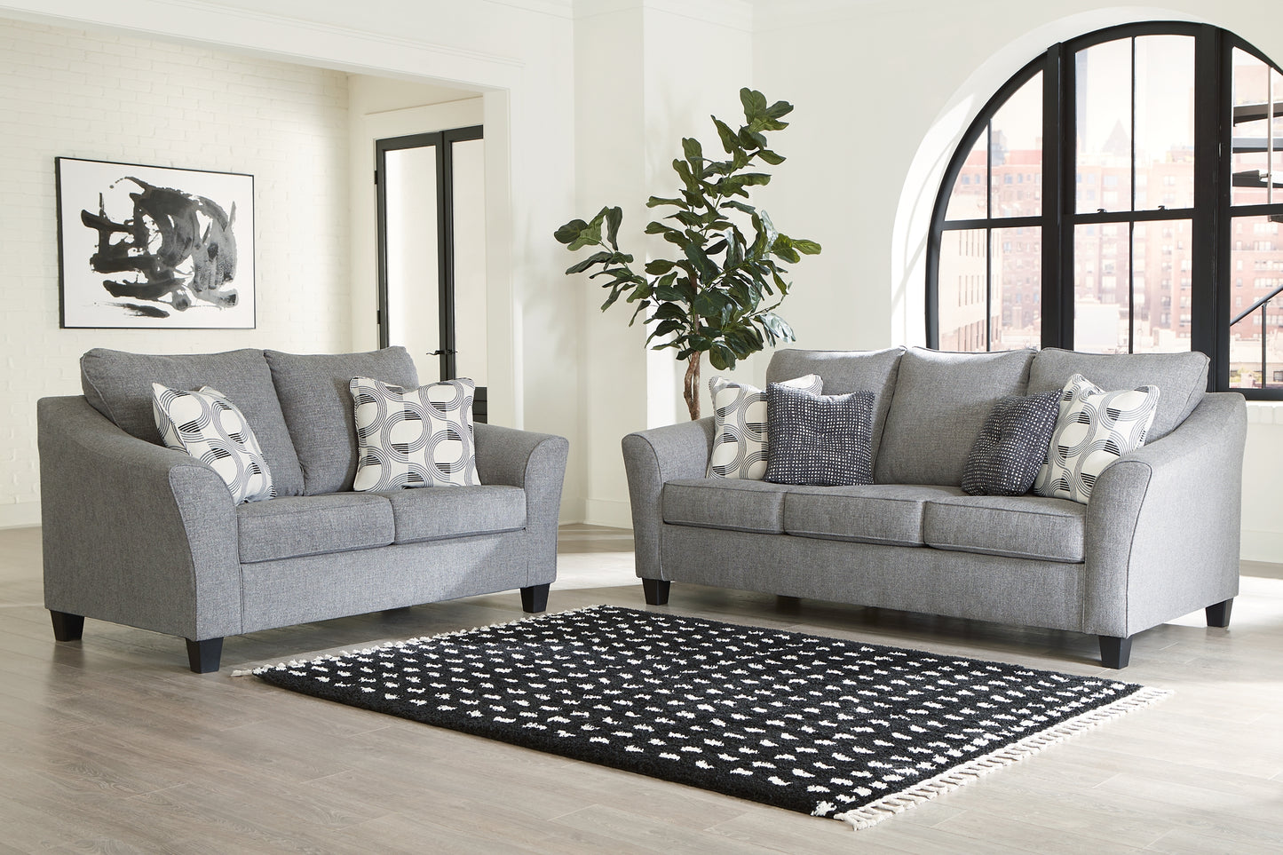 Mathonia Sofa and Loveseat